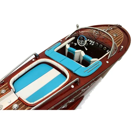 Super Riva Aquarama Lamborghini 50 cm – drewniany model luksusowej, włoskiej łodzi motorowej